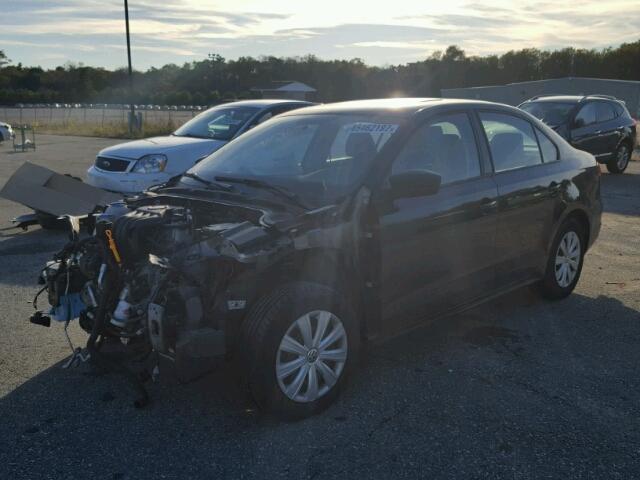 3VW2K7AJ8DM246149 - 2013 VOLKSWAGEN JETTA BASE BLACK photo 2