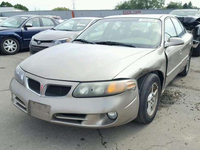 1G2HX54K724161078 - 2002 PONTIAC BONNEVILLE TAN photo 2