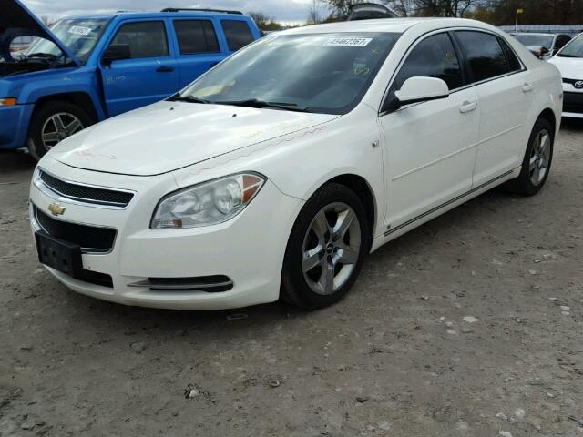 1G1ZH57B084235693 - 2008 CHEVROLET MALIBU 1LT Biały zdjęcie 2