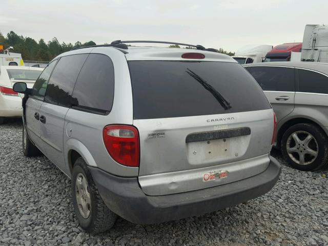 1B4GP25B51B116927 - 2001 DODGE CARAVAN SE SILVER photo 3