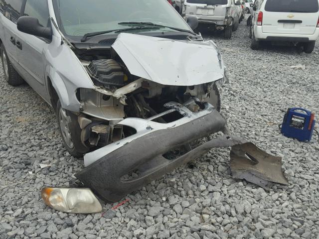 1B4GP25B51B116927 - 2001 DODGE CARAVAN SE SILVER photo 9