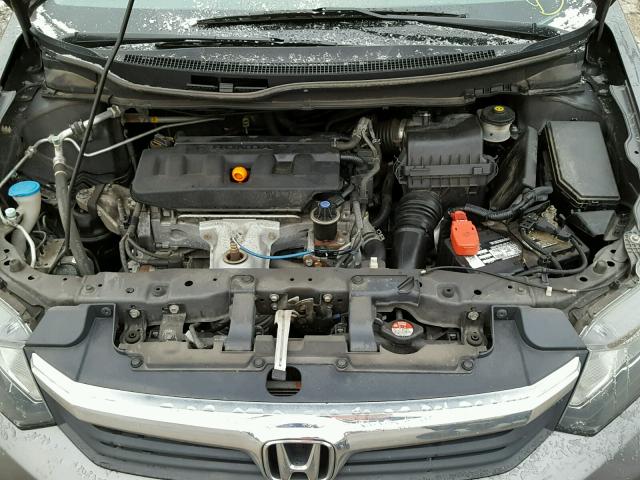 2HGFB2F88CH520767 - 2012 HONDA CIVIC EX GRAY photo 7