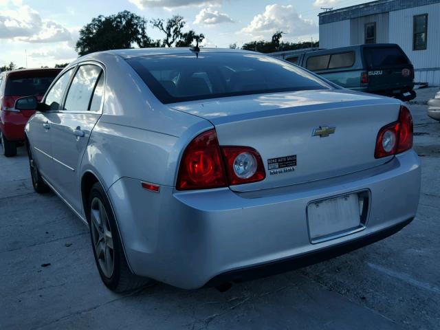 1G1ZB5EB0A4148015 - 2010 CHEVROLET MALIBU LS ვერცხლისფერი ფოტო 3