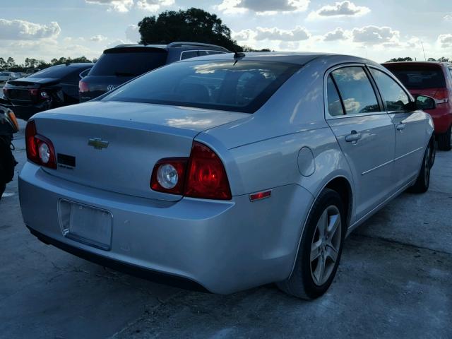 1G1ZB5EB0A4148015 - 2010 CHEVROLET MALIBU LS SILVER photo 4