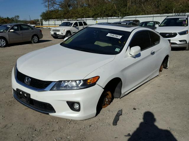 1HGCT1B74EA015852 - 2014 HONDA ACCORD EX WHITE photo 2