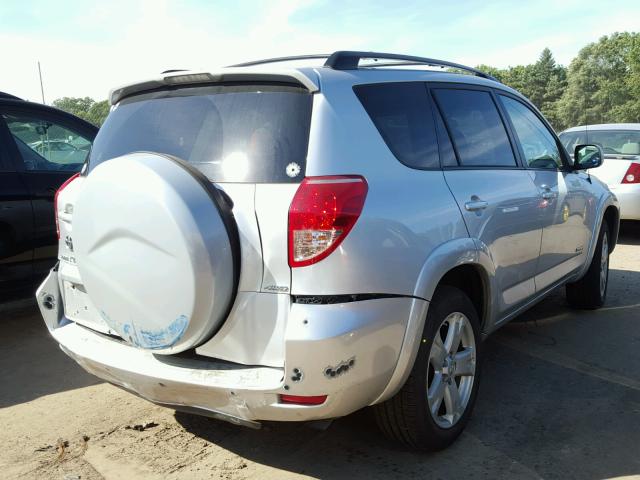 JTMBK32V875029935 - 2007 TOYOTA RAV4 SPORT SILVER photo 4