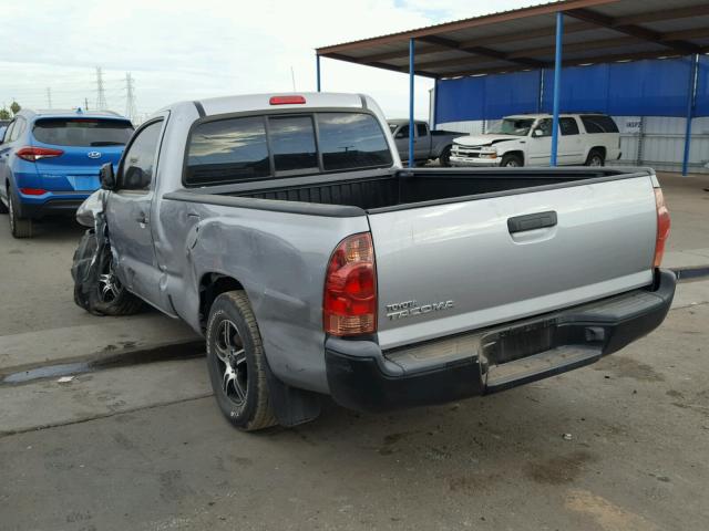 5TFNX4CN9EX042391 - 2014 TOYOTA TACOMA SILVER photo 3