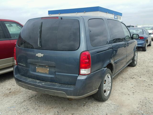 1GNDV23177D102036 - 2007 CHEVROLET UPLANDER L BLUE photo 4