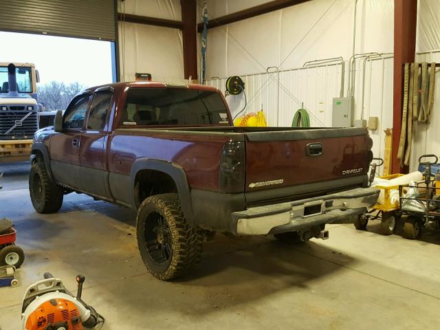 1GCHK29173E266000 - 2003 CHEVROLET SILVERADO BURGUNDY photo 3