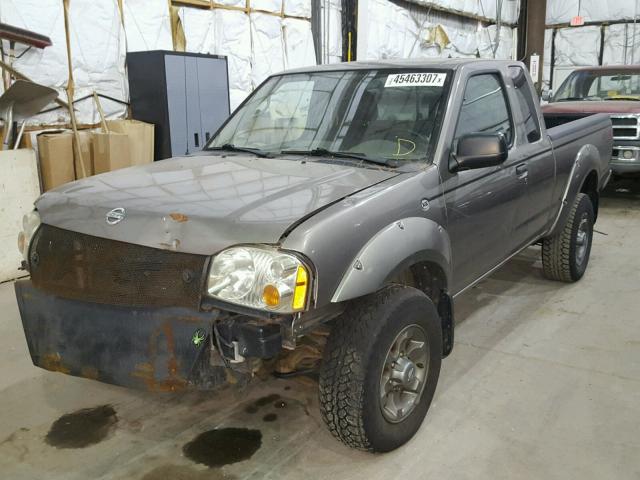 1N6ED26Y14C413534 - 2004 NISSAN FRONTIER K GRAY photo 2