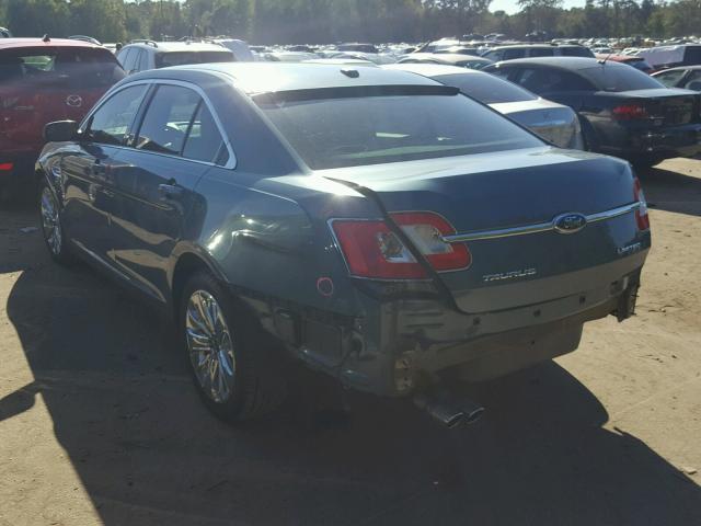 1FAHP2FW7AG130989 - 2010 FORD TAURUS LIM GREEN photo 3