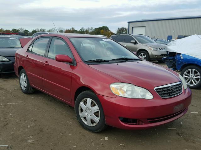 2T1BR30E87C820502 - 2007 TOYOTA COROLLA RED photo 1