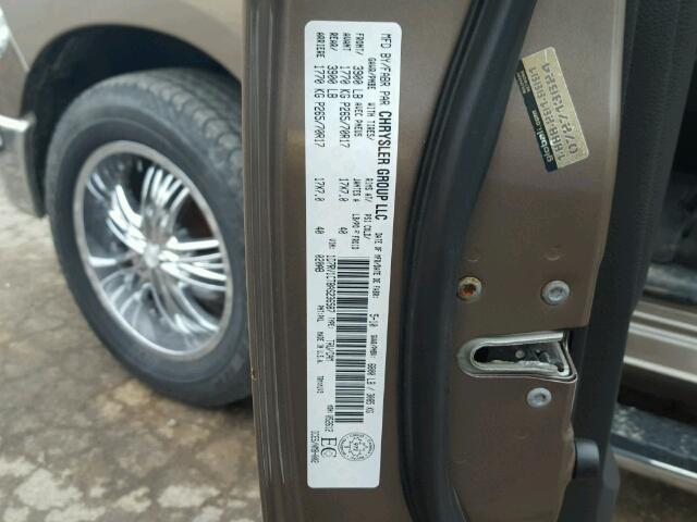 1D7RV1CT8AS236587 - 2010 DODGE RAM 1500 TAN photo 10