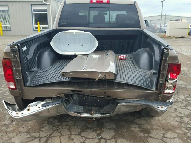 1D7RV1CT8AS236587 - 2010 DODGE RAM 1500 TAN photo 9