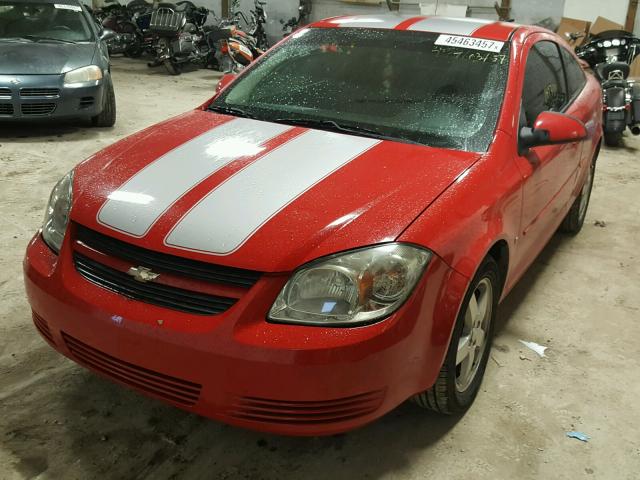 1G1AL18F587154709 - 2008 CHEVROLET COBALT LT RED photo 2