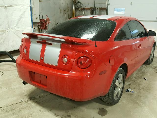 1G1AL18F587154709 - 2008 CHEVROLET COBALT LT RED photo 4