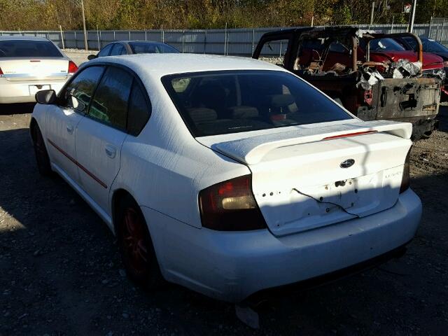 4S3BL616X57200243 - 2005 SUBARU LEGACY 2.5 WHITE photo 3