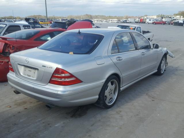 WDBNG73J02A278715 - 2002 MERCEDES-BENZ S 55 AMG SILVER photo 4