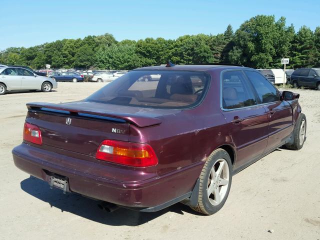 JH4KA7669SC003893 - 1995 ACURA LEGEND L MAROON photo 4