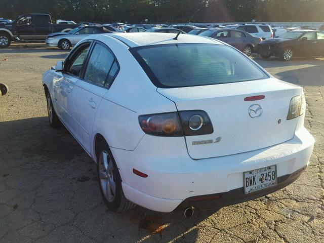 JM1BK123551279107 - 2005 MAZDA 3 S WHITE photo 3