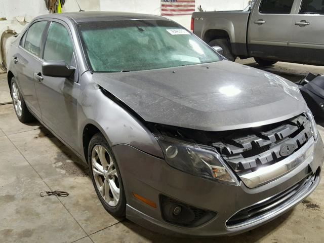 3FAHP0HA2CR136930 - 2012 FORD FUSION SE GRAY photo 1