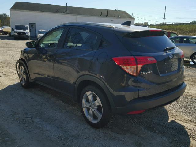 3CZRU6H74GM734898 - 2016 HONDA HR-V EXL GRAY photo 3