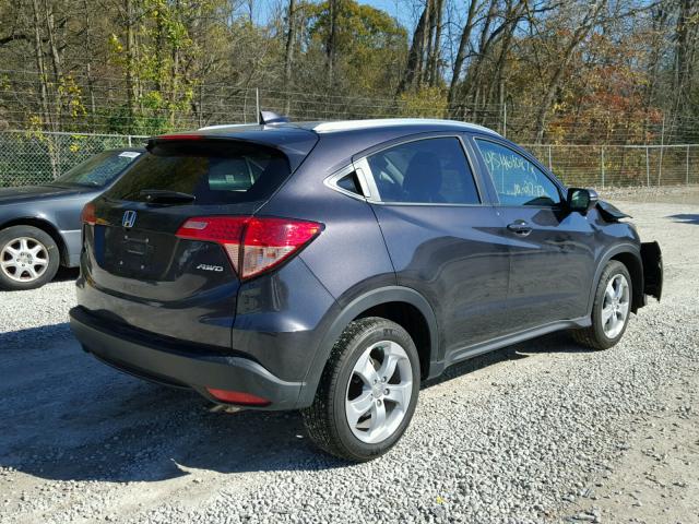 3CZRU6H74GM734898 - 2016 HONDA HR-V EXL GRAY photo 4