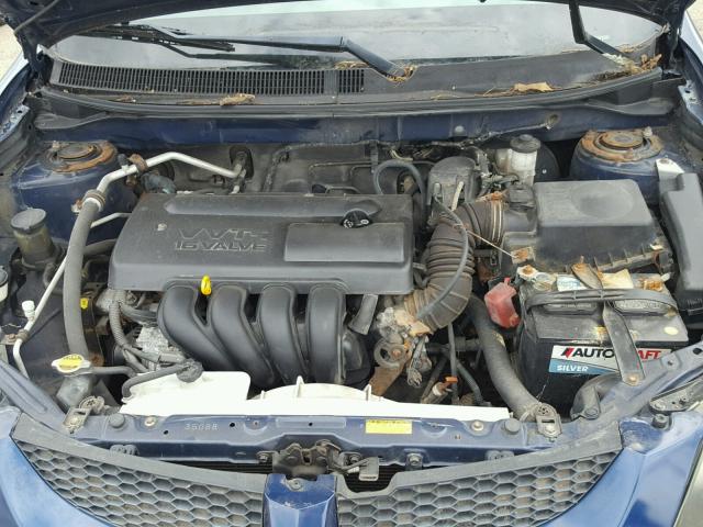 5Y2SL62864Z471559 - 2004 PONTIAC VIBE BLUE photo 7