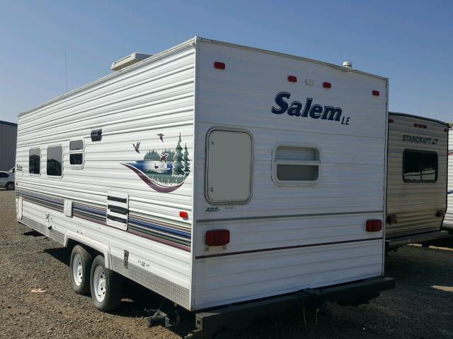 4X4TSME293T102161 - 2003 CABIN TRAILER SALEM WHITE photo 3