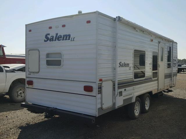 4X4TSME293T102161 - 2003 CABIN TRAILER SALEM WHITE photo 4