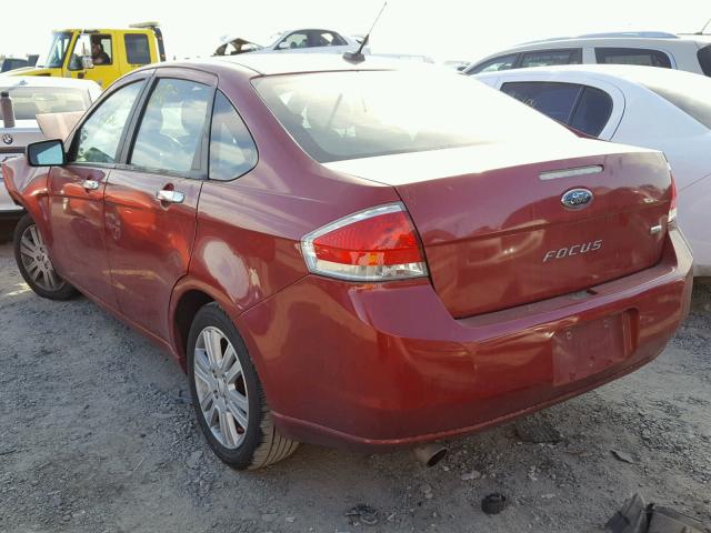 1FAHP3HN7BW136910 - 2011 FORD FOCUS SEL RED photo 3