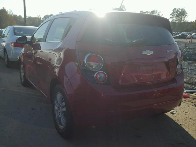 1G1JC6SH8F4167640 - 2015 CHEVROLET SONIC LT 红色 照片 3