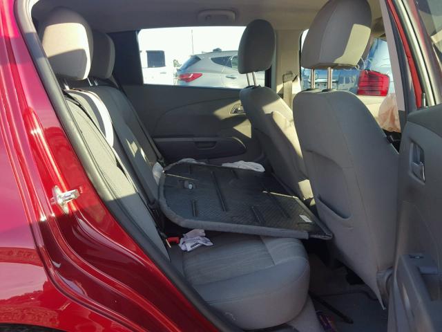 1G1JC6SH8F4167640 - 2015 CHEVROLET SONIC LT 红色 照片 6