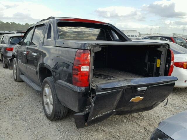 3GNMCEE01DG161660 - 2013 CHEVROLET AVALANCHE BLACK photo 3