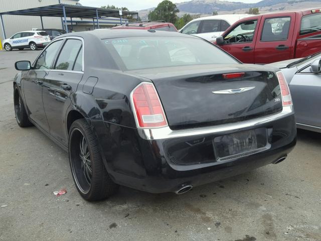 2C3CCAAGXEH232554 - 2014 CHRYSLER 300 BLACK photo 3