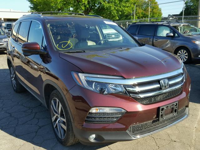 5FNYF6H90GB126040 - 2016 HONDA PILOT TOUR RED photo 1