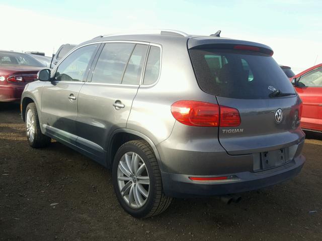 WVGAV7AX6CW001225 - 2012 VOLKSWAGEN TIGUAN S GRAY photo 3