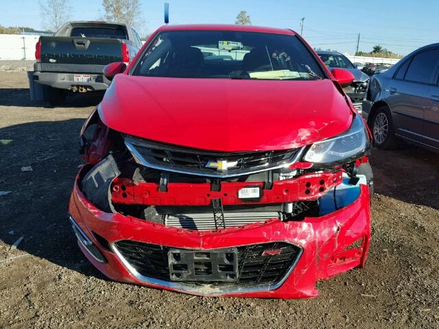 1G1BE5SM6H7251771 - 2017 CHEVROLET CRUZE RED photo 9