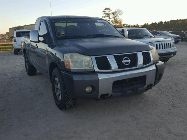 1N6AA06A14N540013 - 2004 NISSAN TITAN XE GRAY photo 1