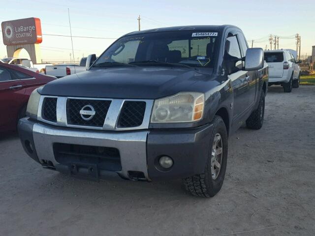 1N6AA06A14N540013 - 2004 NISSAN TITAN XE GRAY photo 2