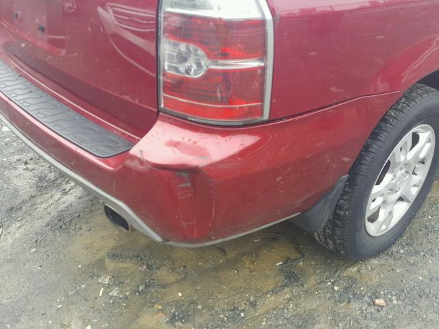 2HNYD18855H519498 - 2005 ACURA MDX TOURIN BURGUNDY photo 9