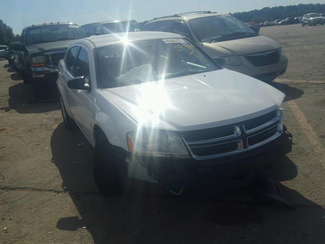 1B3BD4FB9BN606269 - 2011 DODGE AVENGER EX WHITE photo 1