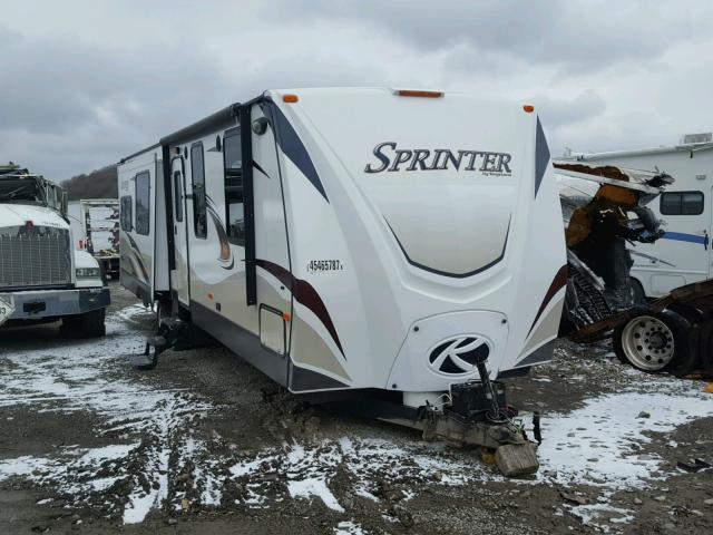 4YDT33129D1530230 - 2013 KEYSTONE SPRINTER WHITE photo 1