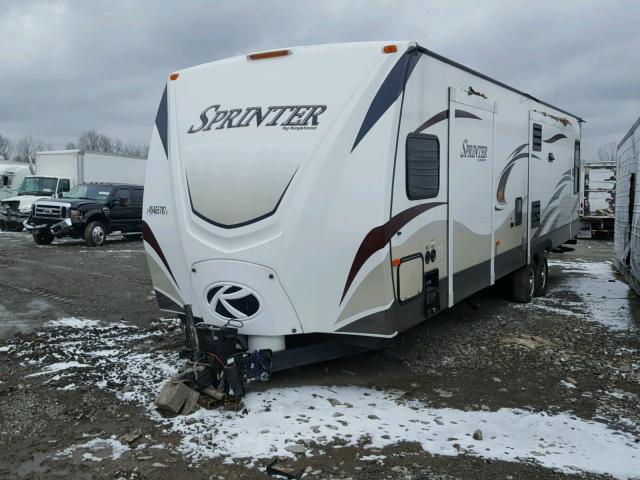 4YDT33129D1530230 - 2013 KEYSTONE SPRINTER WHITE photo 2