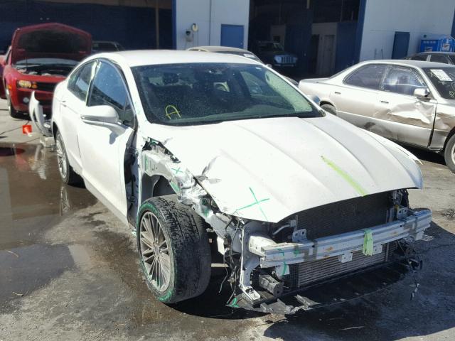 3FA6P0H97ER345239 - 2014 FORD FUSION SE WHITE photo 1