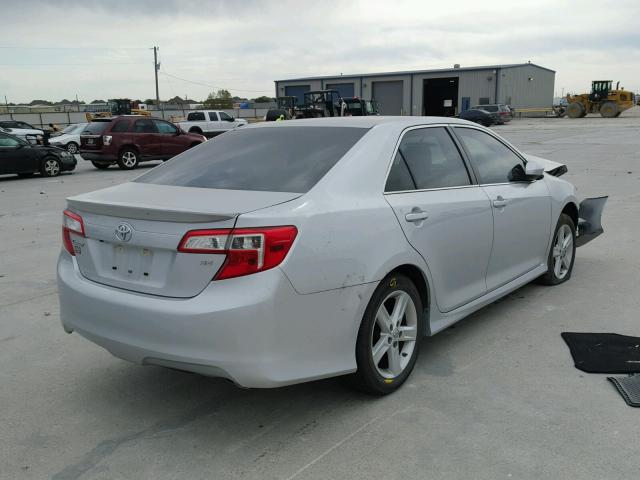 4T1BF1FK3EU424998 - 2014 TOYOTA CAMRY L SILVER photo 4