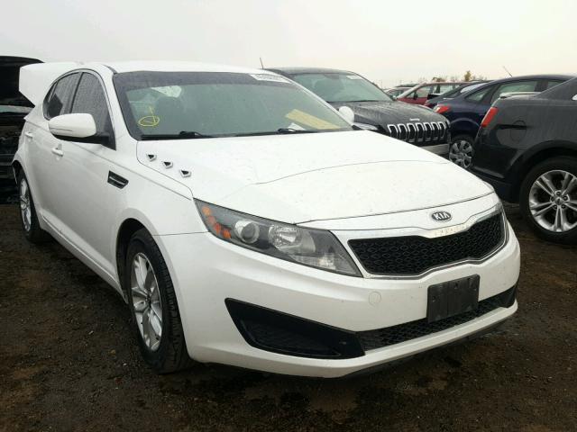 KNAGM4A76B5186832 - 2011 KIA OPTIMA LX WHITE photo 1