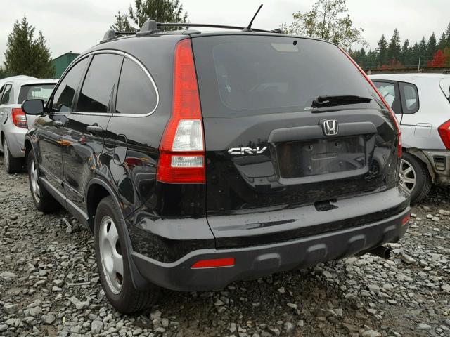 JHLRE48309C003512 - 2009 HONDA CR-V BLACK photo 3