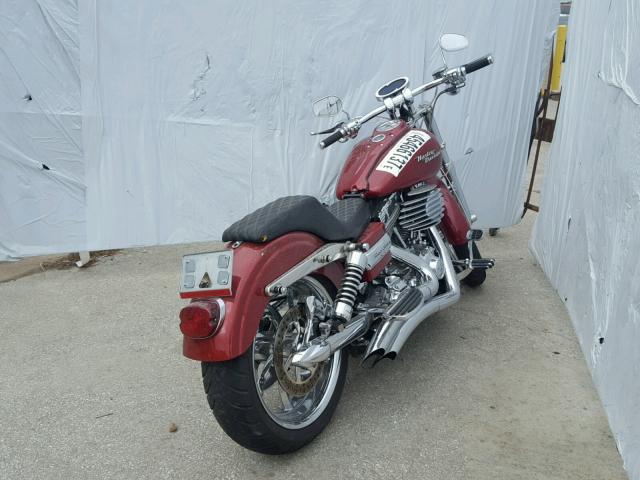 1HD1GM4177K302425 - 2007 HARLEY-DAVIDSON FXD RED photo 4