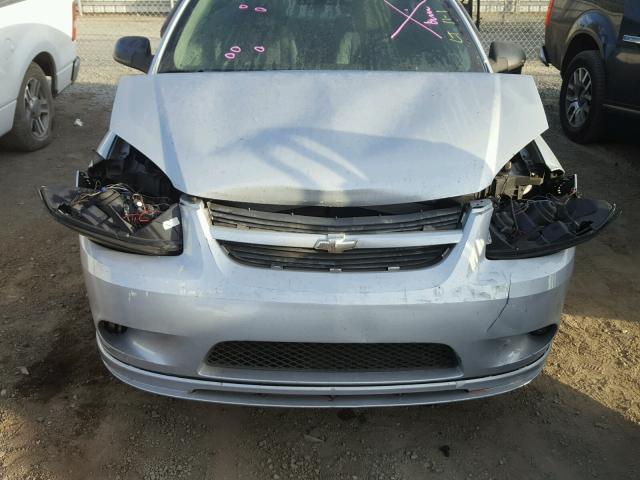 1G1AK15F067645533 - 2006 CHEVROLET COBALT LS SILVER photo 7